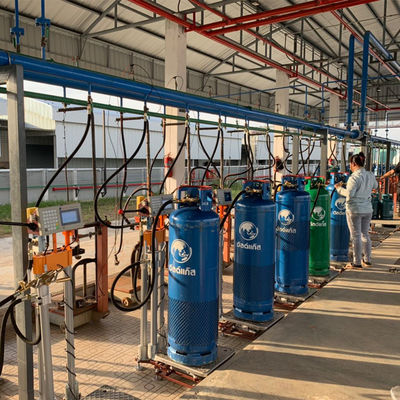 LPG Dolum Ölçeği Patlamaya dayanıklı Ev gaz lpg silindiri için otomatik doldurma silindirleri Tayland