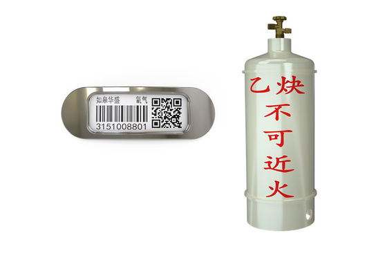 Kalıcı Barkod Metal Seramik Dikdörtgen Etiket Kimyasal Direnç PDA Tarayıcı