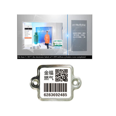 XiangKang Birinci Sınıf UV Koruması 304 Çelik Sır Akıllı Barkod Lpg Silindir Varlık İzleme Etiketi