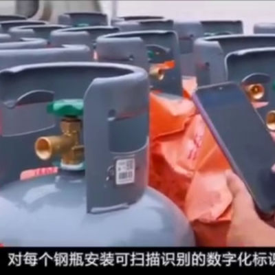 XiangKang Birinci Sınıf UV Koruması 304 Çelik Sır Akıllı Barkod Lpg Silindir Varlık İzleme Etiketi