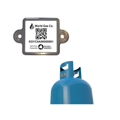 Gaz Kabı Kimyasal Direncini Yönetmek İçin Kalıcı LPG Silindir Barkod Etiketi