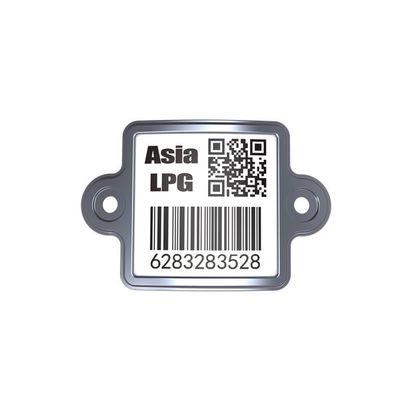 Kalıcı Barkod LPG Silindir Etiketi ATEX Sertifikalı 304 Çelik Malzeme