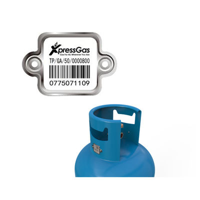 LPG Silindir Barkod Etiketi Dijital Girinti Tarama Bükülebilir Anti-UV Ex-proof