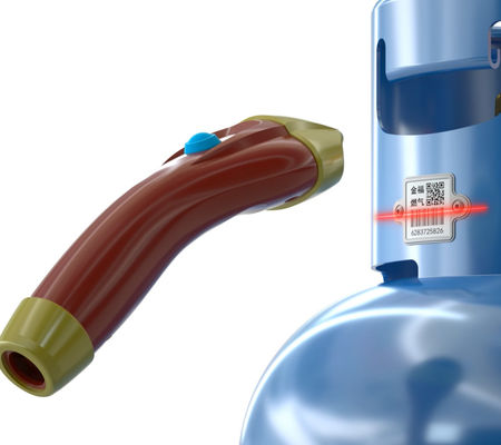 Silindir Barkod Etiketi LPG Silindirlerini Yönetmek İçin Yüksek Sıcaklık Dayanımı 1900F