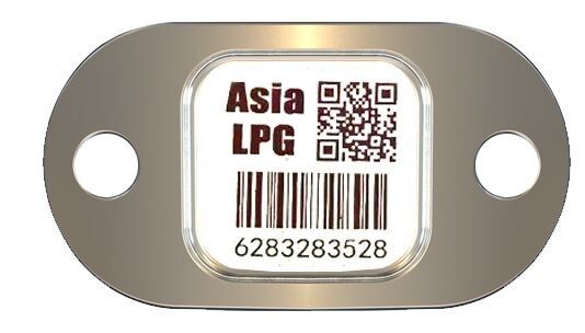 Barkod Etiketi LPG Silindir Takibi Scartch Direnci 12mm*12mm